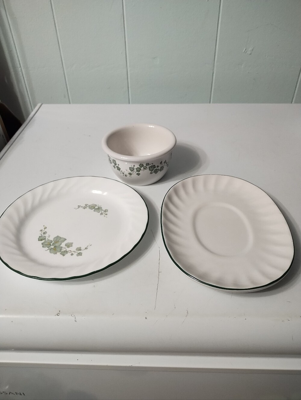Vintage Callaway Ivy Dinnerware Bundle-Ramekin, Salad Plate & Gravy Under plate